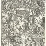Auslegung der Apokalypse nach P. Kramer: Bild von A. Dürer: Das siebente Siegel und die ersten vier Posaunen