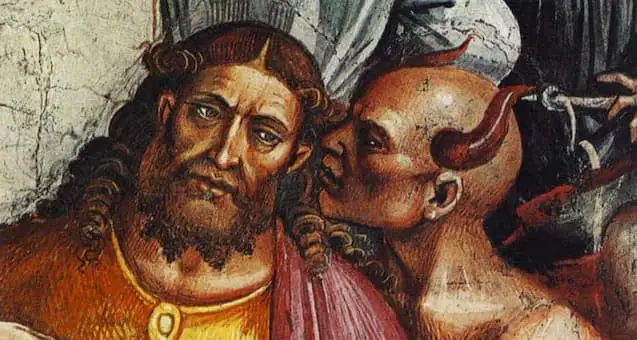 Apostasie vor der Ankunft des Antichristen: Satan flüstert ins Ohr