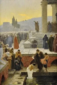 Das Konzept der Erlösung: Pfingstpredigt in Jerusalem an die Juden, in die katholische Kirche einzutreten