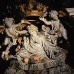 Gottheit Jesu Zeugnis des himmlischen Vaters: Gottvater mit zwei Engeln